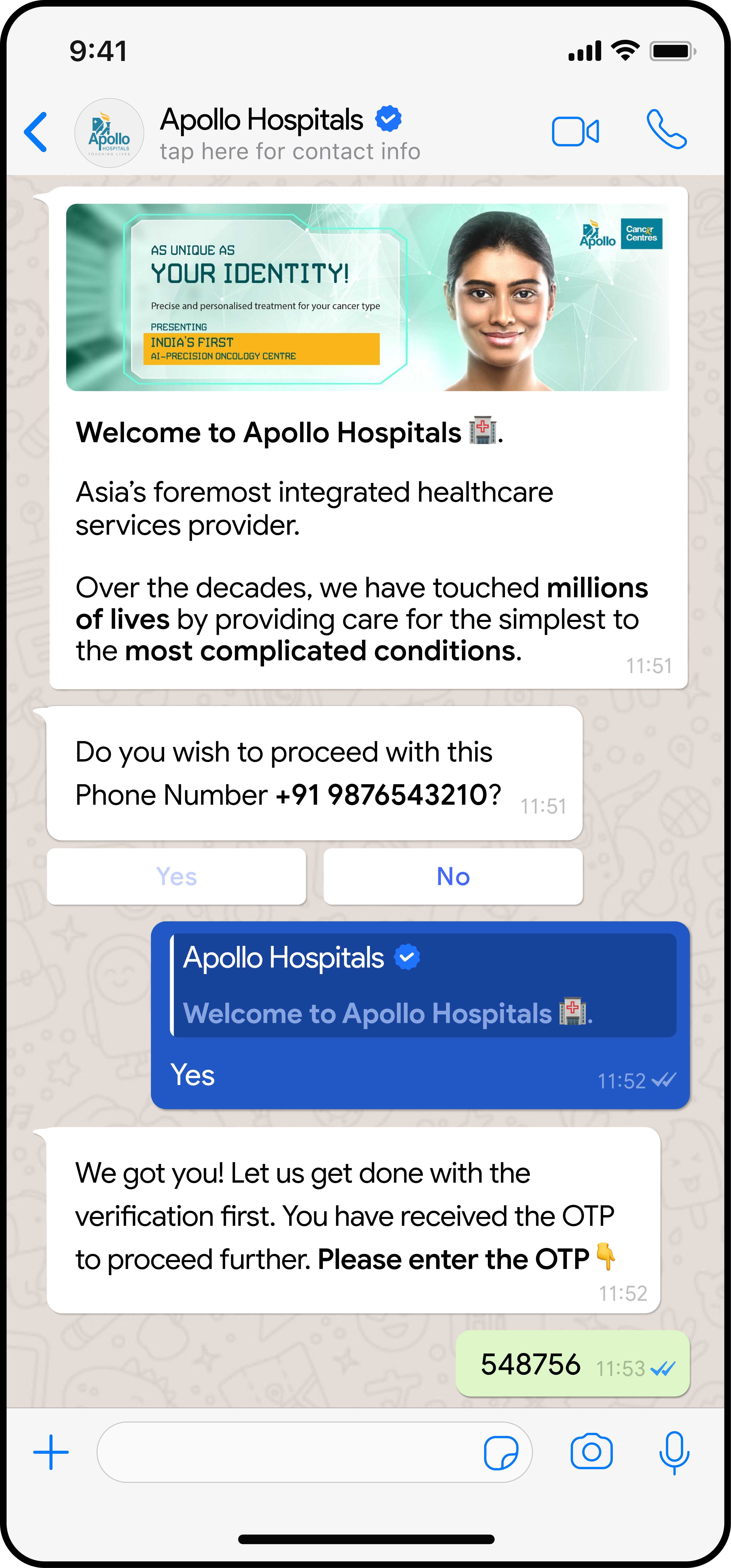 Healthcare phone mockup